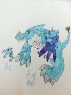 赛尔号自创精灵 蓝龙_巨涛狂龙