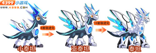 龙斗士小泰坦几星进化