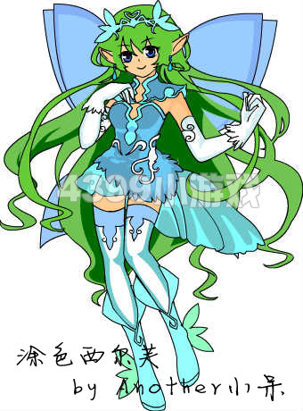 涂色优秀作品精选—西尔芙公主