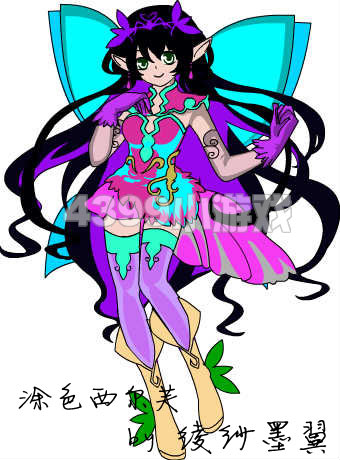 涂色优秀作品精选—西尔芙公主