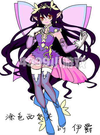 涂色优秀作品精选—西尔芙公主