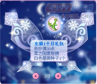 小花仙雪之国度主题充值活动
