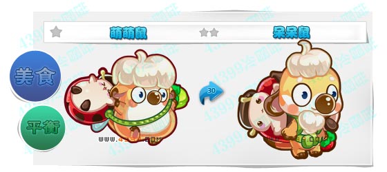 奥奇传说呆呆鼠 萌萌鼠进化图鉴技能表特长