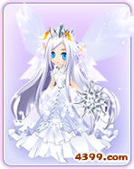 小花仙冰雪婚纱套装