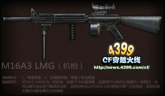 CF M16A3 LMG多少钱 怎么样
