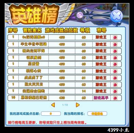 龙斗士游戏王成就点和小游戏成就奖励