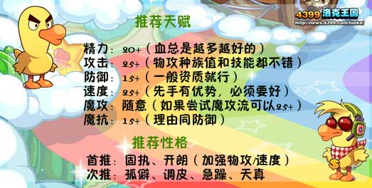 洛克王国鸭吉吉练级和鉴定