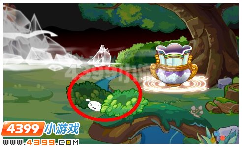奥比岛梦幻国度第六宫小白在哪里