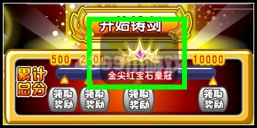 金尖红宝石皇冠