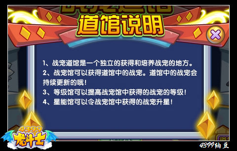 龙斗士战宠道馆道馆说明