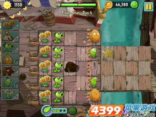 植物大战僵尸2海盗湾4攻略