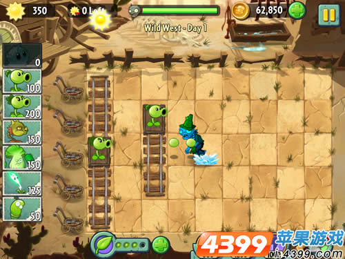 植物大战僵尸2狂野西部1攻略