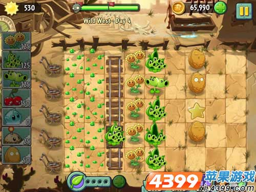 植物大战僵尸2狂野西部第4关攻略