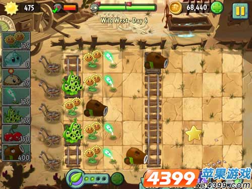 植物大战僵尸2狂野西部第6关攻略