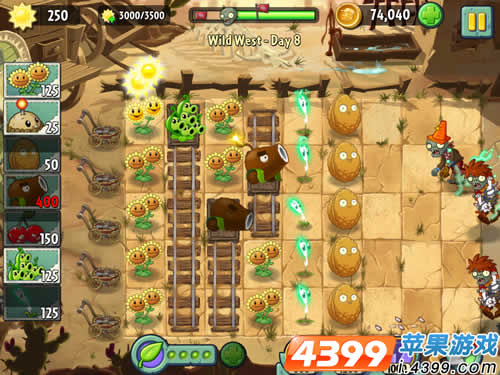 植物大战僵尸2狂野西部8攻略