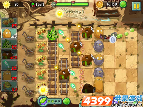 植物大战僵尸2狂野西部8攻略