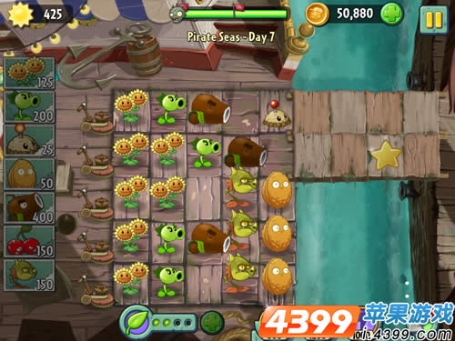 植物大战僵尸2海盗湾7怎么过