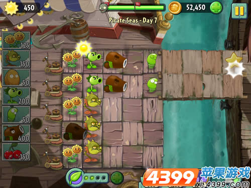 植物大战僵尸2海盗湾7二星攻略