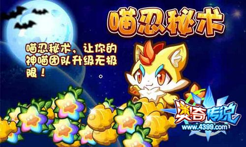 奥奇传说喵忍秘术,神喵升级无极限