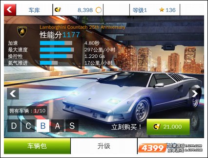 狂野飙车8B类车辆大全