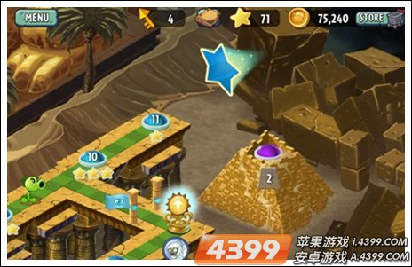 植物大战僵尸2安卓英文版 无尽模式十月来袭