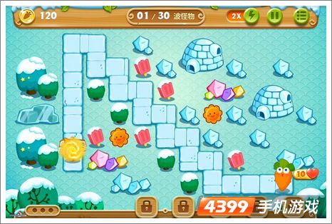 保卫萝卜2第5关攻略