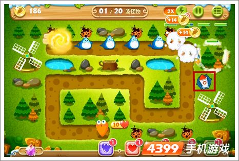 保卫萝卜2第19关攻略