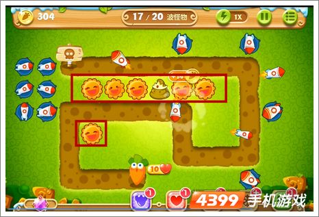 保卫萝卜2第19关攻略
