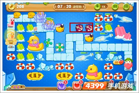 保卫萝卜2第43关攻略