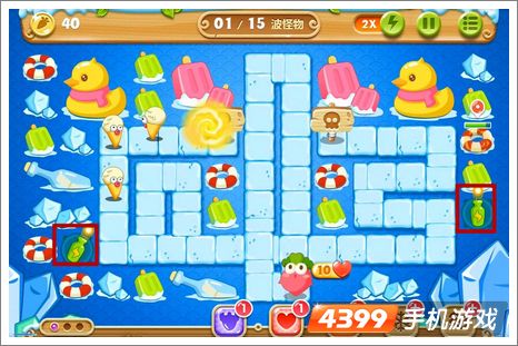 保卫萝卜2第46关攻略