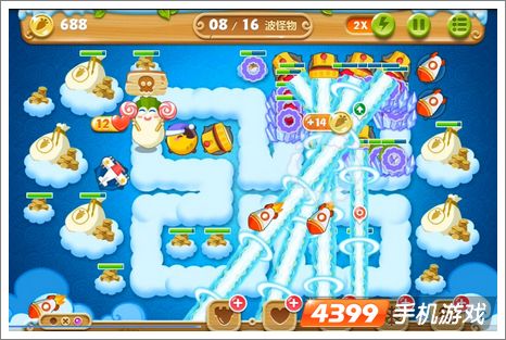 保卫萝卜2第51关攻略