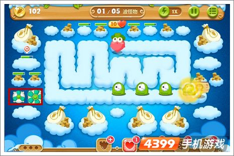 保卫萝卜2第61关攻略