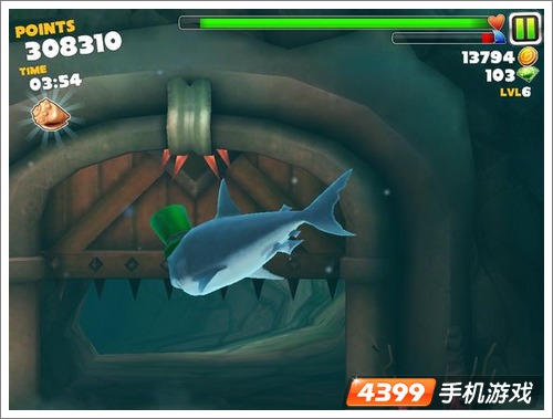 饥饿的鲨鱼大螃蟹攻略