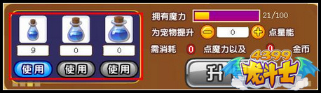 龙斗士宠物魔力药水