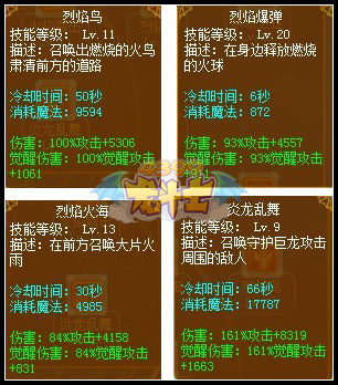 龙斗士魔龙法师满级技能图