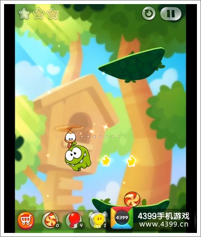 割绳子2森林第11关三星攻略