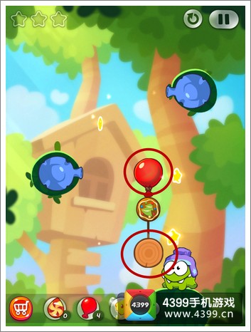 割绳子2攻略 森林1-19关三星攻略