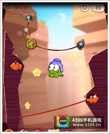 割绳子2沙坝2-4三星刚攻略