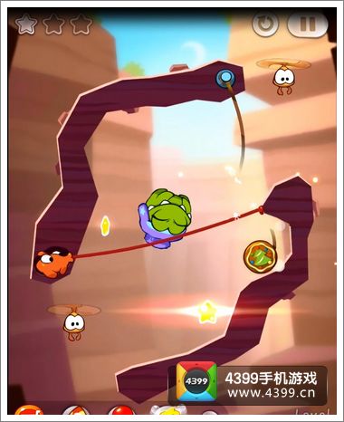 割绳子22-5三星攻略