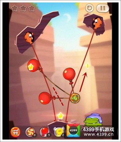 割绳子2攻略 沙地水坝2-29三星攻略