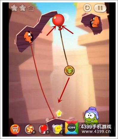 割绳子2攻略 沙地水坝2-29三星攻略