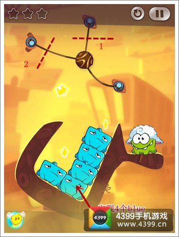 割绳子2攻略 废车场3-5三星攻略