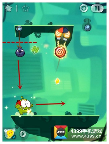割绳子2攻略 地下城5-6三星攻略