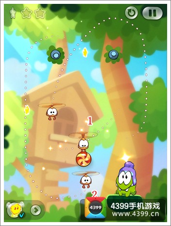 割绳子2攻略 森林1-34关三星攻略