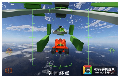 火箭飞车2第2关怎么得金牌冲向终点