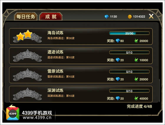 伊甸成就