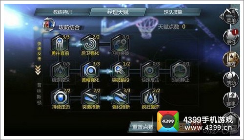 NBA梦之队天赋选择
