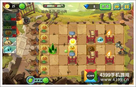 植物大战僵尸2功夫世界主线第13关攻略