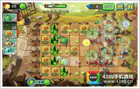 植物大战僵尸2功夫世界主线第13关攻略