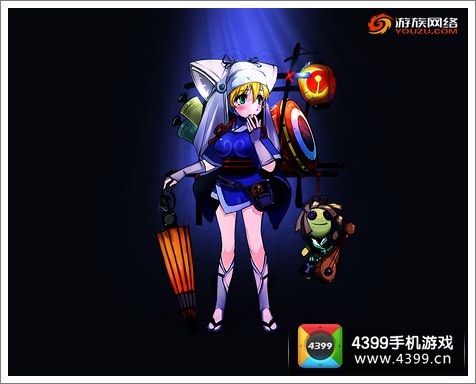 四大萌捕精美壁纸